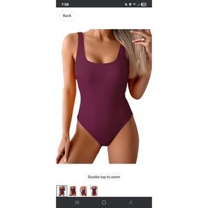 Aidonger Women's Large Ribbed‎ Swimsuit One Piece Swimsuit Tummy Control